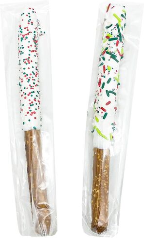 100 Pcs Self Sealing Cellophane Bags: 2x10 Inches Clear Pretzel Rod Bags, Resealable Pretzels Individual Bags for Packaging ICY Candy Treat Popsicle Cookies, Plastic Pretzel Stick Bags in Kuwait