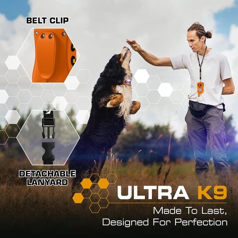 INVIROX Shock Collar for Dogs [Ultra K9] 124 Training Levels, 4 Powerful Modes with Night-Light and ¾ Mile Range 100% Safe Dog Training Collar for Large Dogs IP67 Waterproof E Collar in Kuwait