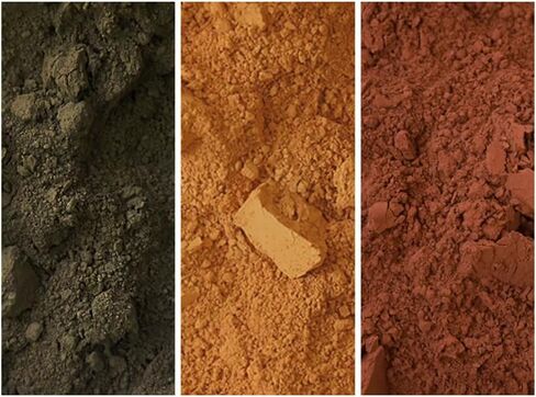 حزم الصباغ المعدنية - 3x150ml EA (المجموعة الحمراء: Ercolano Roussillon & Spanish Red Ocher) in Kuwait