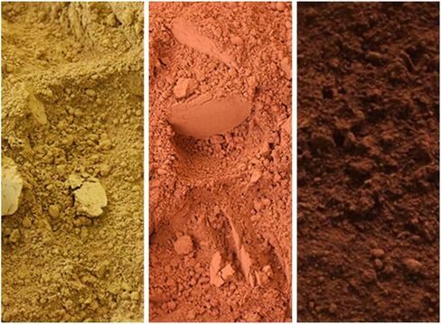 حزم الصباغ المعدنية - 3x150ml EA (المجموعة الحمراء: Ercolano Roussillon & Spanish Red Ocher) in Kuwait
