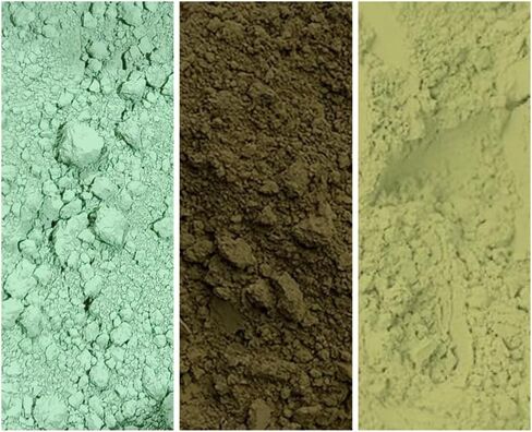 حزم الصباغ المعدنية - 3x150ml EA (المجموعة الحمراء: Ercolano Roussillon & Spanish Red Ocher) in Kuwait