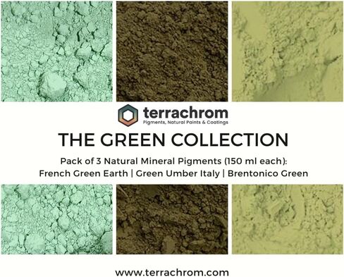 حزم الصباغ المعدنية - 3x150ml EA (المجموعة الحمراء: Ercolano Roussillon & Spanish Red Ocher) in Kuwait