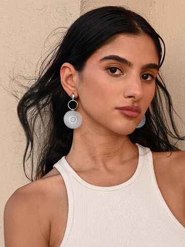 Simple Gold Dangle Earrings Boho Drop Earrings for Women in Saudi Arabia