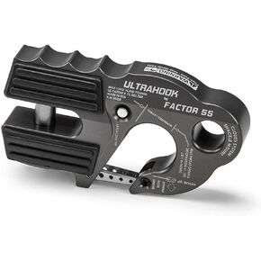 Factor 55 ULTRAHOOK Winch Hook with Shackle Mount - Gray