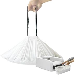 50 Count Cat Litter Box Liners,Compatible with PetSafe Scoop Free Self Cleaning Clumping Litter Box, Drawstring Litter Box Liner, Replaceable Cat Waste Bag, Easy Cleanup (50 Count)