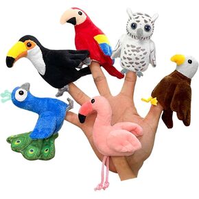 6pcs Insect Finger Puppet Set, Mini Hand Puppet Suitable for Kids, Cute Animal Finger Puppet for Role-Playing and Storytelling, Realistic Finger Puppet for Toddlers