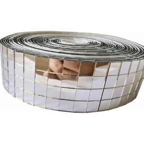 حمراء الفسيفساء المرآة الزجاجية الحمراء ، 2400pcs 5 × 5 مم من البلاط المرآة DIY ، قبعة رعاة البقر ، المزهرية ، الزجاجة ، الديكور الداخلي (أحمر ، 2400 ٪) in Kuwait