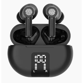 AI Translation Earbuds Two Way Real-time Translator Earbuds in 144 Languages 3-in-1 Voice Translator in Ear Earbuds with APP Instant Voice Translation for Travel Business and Learning(Black)