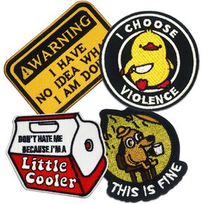 6PCS Funny Tactical Morale Patches with Hook and Loop, Embroidered Military Patch for Backpacks, Vests, Jackets, Lunch Bags, Hats, Dog Harness in Kuwait