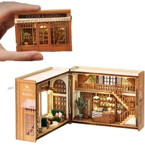 Mini 3D Wooden Doll House Craft Model with LED,DIY Miniature and Furniture Dollhouse Kit,Creative Room Idea for Valentine's Day Birthday Gift (Forest Wonderland)