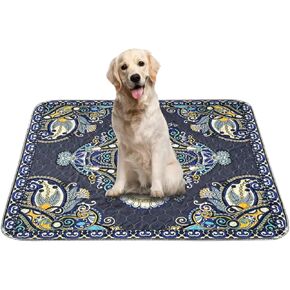 Peepeego Washable Pee Pads for Dogs 63x63 Inch, Waterproof Puppy Pads with Fast Absorbent, Reusable, Non Slip, Premium Whelping Pad for Puppy Pen