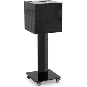 GARVIN Acrylic Donation Box with Stand, Suggestion Box with Slot and Lock, Suggestion&Donation Boxes with Round Hole Slot for Voting, Fundraising, Charity, Church and Events
