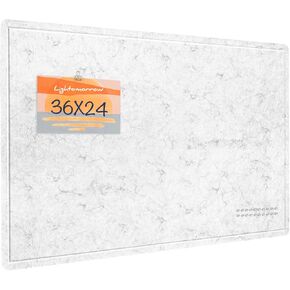 Bulletin Board, 35 x 17 1/2 inches Felt Board - Decorative Pin Board, Cork Board Alternative for Wall, Foldable Picture Board Self-Adhesive Vision Board Prayer Board with 20 Pushpins - Oatmeal