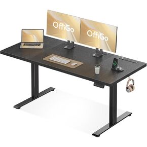 Electric Standing Desk with 3-Piece Board, 71 Inch Height Adjustable Large Desk with Power Outlets, Sit Stand Table, Writing Computer Desk for Home, Office, Workstation, Rustic Brown