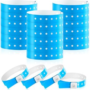 Henoyso 300 Pcs Plastic Wristbands for Events Vinyl Plastic Bracelet Wristbands Arm Band Identification for Party(Multicolor)
