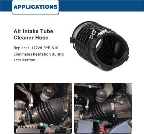 Air Intake Hose Compatible with Acura MDX 2007 2008 2009 - Intake Filter Tube Replaces # 17228-RYE-A00 - Air Intake Duct Tube Boot in Saudi Arabia
