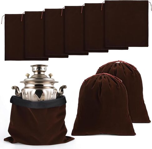 Ferraycle 6 PCS Silver Storage Facs Anti Tarnish Storage Bag Close Plact Formware Flugreware Protection (18 × 18 بوصة ، رمادي غامق) in Kuwait