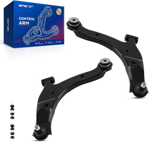 KAX Front Lower Control Arms for 2001-2010 PT Cruiser, 2000-2005 Neon, Plymout-h Neon 2000-2001, Replace for K620009 K620010 EV404 Suspension Kit with Ball Joint Tie Rod End Sway Bar Link,8Pcs in Saudi Arabia