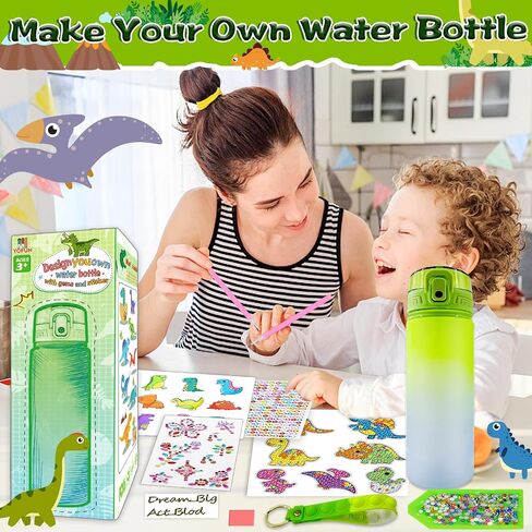 YOFUN Decorate Your Own Frozen Water Bottle for girls, Frozen Arts and Crafts for Kids, Frozen Toys for Girls Birthday, Christmas, Ages 3-4-6-8 (Frozen Theme) in Kuwait