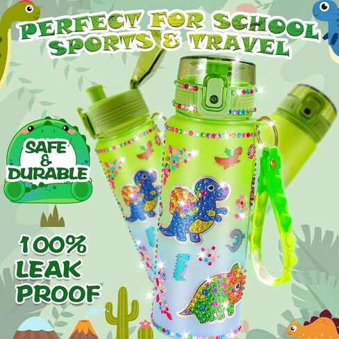 YOFUN Decorate Your Own Frozen Water Bottle for girls, Frozen Arts and Crafts for Kids, Frozen Toys for Girls Birthday, Christmas, Ages 3-4-6-8 (Frozen Theme) in Kuwait