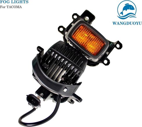 TRD Pro Fog Light Assembly Compatible with 2016-2023 Toyota Tacoma，Black Aggressive Fog Light Bezels with high-intensity LED bulbs，Contains Shock Absorption Design，Driver and Passenger Side in Saudi Arabia