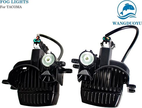 TRD Pro Fog Light Assembly Compatible with 2016-2023 Toyota Tacoma，Black Aggressive Fog Light Bezels with high-intensity LED bulbs，Contains Shock Absorption Design，Driver and Passenger Side in Saudi Arabia