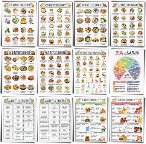 12 Pcs Pre Diabetic Food List Laminated Diabetes Type 2 Meal Plan Food Chart Low Sugar Food Glycemic Index Chart in Kuwait