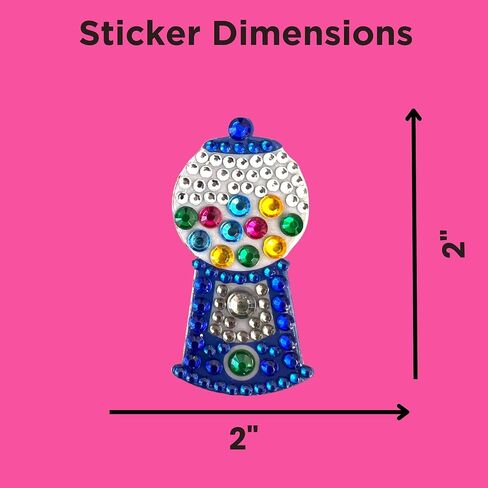 StickerBeans® "The Original Rhinestone Sticker" - مجموعة روح البيضاء (2 "× 2" ، 4 عبوات) - ظهور لامع ، لاصق - تجميع ، تداول ، هدية - تزيين الكمبيوتر المحمول ، الهاتف ، زجاجة الماء - الأطفال المراهقين البالغين in Kuwait