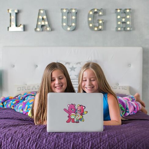 StickerBeans® "The Original Rhinestone Sticker" - مجموعة روح البيضاء (2 "× 2" ، 4 عبوات) - ظهور لامع ، لاصق - تجميع ، تداول ، هدية - تزيين الكمبيوتر المحمول ، الهاتف ، زجاجة الماء - الأطفال المراهقين البالغين in Kuwait