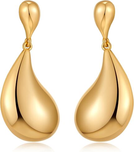 Gold Drop Dangle Earrings for Women Gold Coin Dangle Drop Earrings for Fashion Modern Jewelry in Saudi Arabia