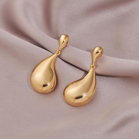 Gold Drop Dangle Earrings for Women Gold Coin Dangle Drop Earrings for Fashion Modern Jewelry in Saudi Arabia