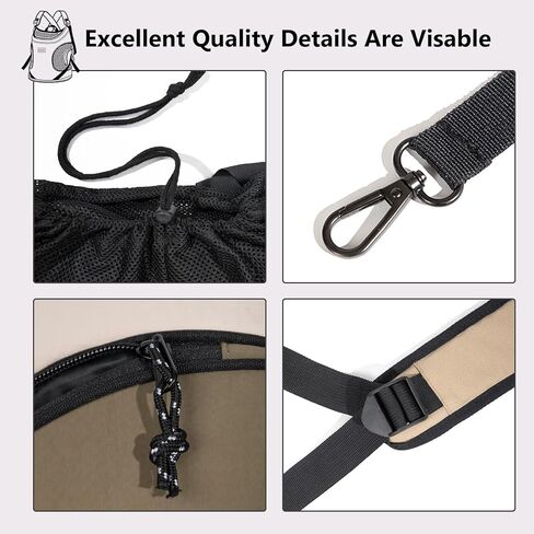 NATUYA Dog Front Carrier, Pet Carrier Front-Pack for Small Dog Puppy Cat, Travel Hiking Waterproof Lightweight Pet Bag, Padded Bottom Mat & Zip Pockets (Cream) in Kuwait