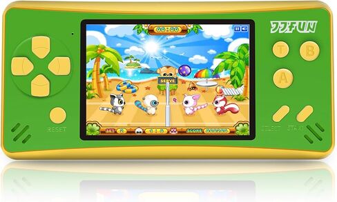 3.2" Large Screen Handheld Game Console for Kids,Rechargeable Electronic Toys Preloaded 168 Classic Retro Video Games,Christmas Birthday Present for Children Ages 4-10(Blue) in Kuwait
