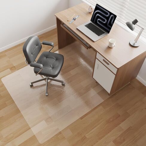 30" x 48" Waterproof Chair Mat for Hardwood, Office Chair Mat for Rolling Chair, Desk Chair Mat for Hardwood Floor, Floor Mat for Home Office, Anti-Slip PVC Floor Protector for Gaming Room in Kuwait