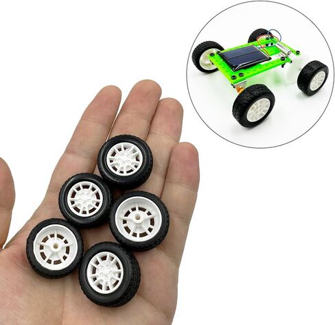 8 PCS Toy Car Wheels 30 مم إطارات مطاطية لـ RC Car RC Car DIY Model (2 × 30 مم) in Kuwait