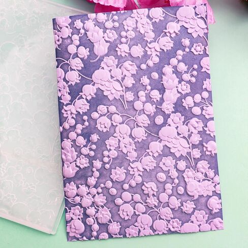 BAOFALI 3D Flowers and Birds Embossing Folders for Card Making,Embossing Template Paper Card Embossing Stencil for DIY Scrapbooking Photo Album Card Paper Craft Decoration 6.3" L x 4.5" W.(16x11.5cm) in Saudi Arabia