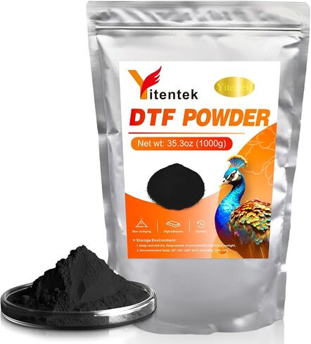 مسحوق DTF - 500g / 17.6oz نقل رقمي أبيض من اللصق الساخن ذوبان ، مسحوق نقل المعالجة DTF لجميع طابعات DTF و DTG ، مسحوق لاصق الذوبان الساخن DTF لجميع النسيج ، 1.1 رطل in Kuwait