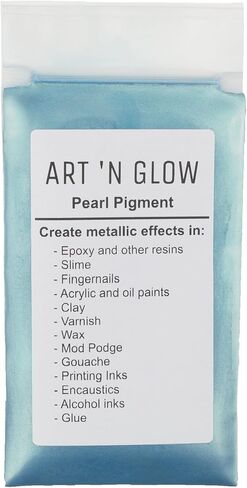 Mica Pearl Pigment Powder (Pearl White) - (.88 Ounce/25 Grams) - 10+ Colors Available in Kuwait