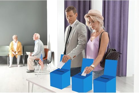 24 PCS Raffle Boxes Cortboard Box مع فتحة للتذاكر ورأس قابلة للإزالة ، 6 × 6 × 6 بوصة مربع مربع التبرع صندوق التبرع لجمع مسابقة تصويت بطاقة العمل (Black ، 24 PCS) in Kuwait