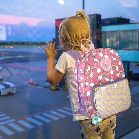 Trail maker Girl's 6 in 1 Backpack with Lunch Bag, Pencil Case, Keychain, and Accessories in Kuwait