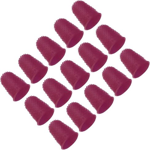 Patikil Rubber Finger Tips ، 15 عبوة سيليكون إبهام أصابع الإصبع ، تُسهيل الأصابع ، يغطي منصات الحراسة قبضة خياطة للمكتب ، وحجم البرتقال S. in Kuwait