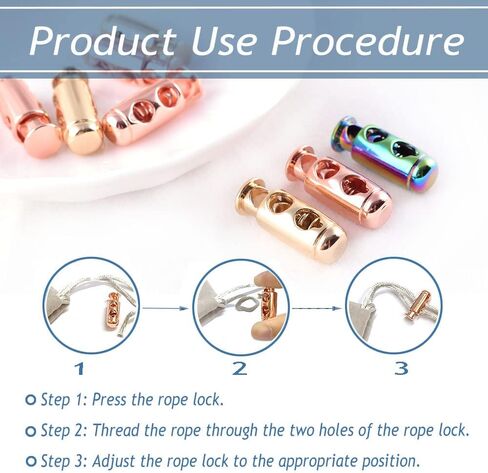 STAGLE STAGLE SPRING SPRING STOP - قفل قفل زنبرك ربيع ثقب مزدوج دائري نهائي للملابس والأكياس والأحذية واليد DIY 20pcs (الفضة) in Kuwait