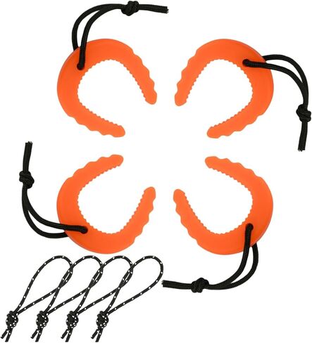 Door jam for First Responder，Law Enforcement Gear with Reflective Rope，Door Wedge for Firefighter Tools， Police Gear (4 PCS，Black Orange) in Kuwait