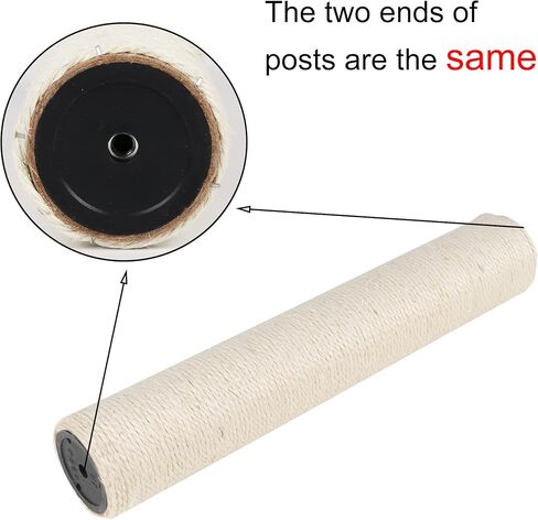 Dimaka Cat Scratching Post Replacement Pole, Cardboard and Sisal, 13.4in, 34cm in Kuwait