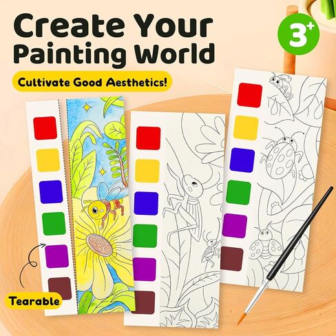 كتاب الرسم المائي ، فوضى ألوان ماء ، تلوين فوضى خالية من الأعمار من 2-4،3-5،6-8 ، فنون السفر والحرف الإبداعية في عيد الفصح في عيد الفصح. in Kuwait