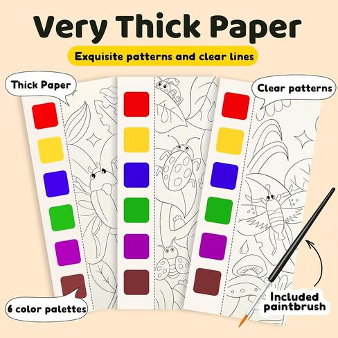 كتاب الرسم المائي ، فوضى ألوان ماء ، تلوين فوضى خالية من الأعمار من 2-4،3-5،6-8 ، فنون السفر والحرف الإبداعية في عيد الفصح في عيد الفصح. in Kuwait