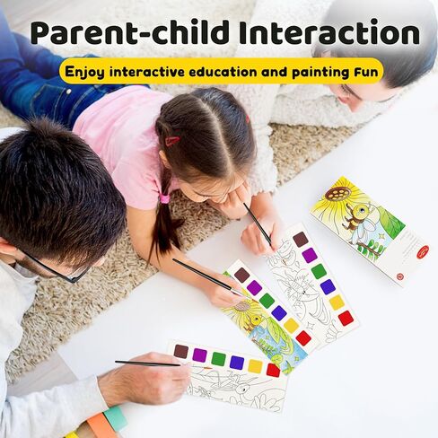 كتاب الرسم المائي ، فوضى ألوان ماء ، تلوين فوضى خالية من الأعمار من 2-4،3-5،6-8 ، فنون السفر والحرف الإبداعية في عيد الفصح في عيد الفصح. in Kuwait