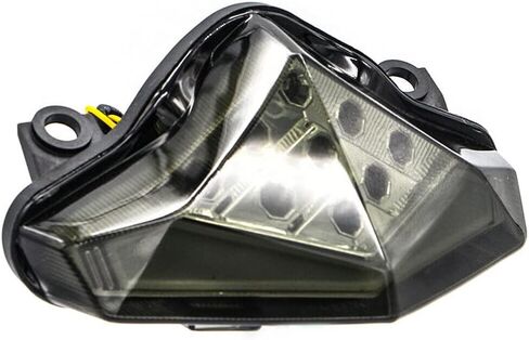 MZS Motorcycle Tail Light, LED Touring Rear Turn Signal Brake Light Integrated Taillight Low Profile Clear Compatible with Sportster Softail Dyna Road King Electra Glide Street Bob Fat Boy Super Ultra in Saudi Arabia