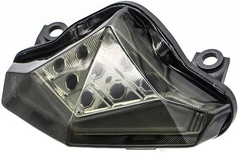 MZS Motorcycle Tail Light, LED Touring Rear Turn Signal Brake Light Integrated Taillight Low Profile Clear Compatible with Sportster Softail Dyna Road King Electra Glide Street Bob Fat Boy Super Ultra in Saudi Arabia