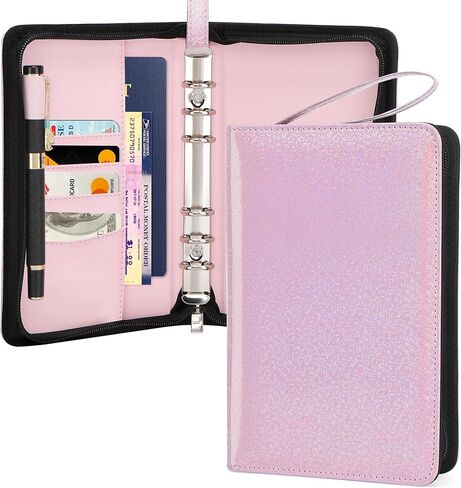 TopLive A6 BIDENT Binder مع ZIPPER ، 6 RING RING RINGER BINDER COVER in Kuwait